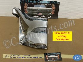 OEM 1961 Cadillac Deville Eldorado Fleetwood LEFT DRIVER SIDE REAR LOWER BUMPER END #1474696